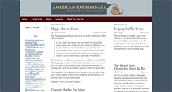 Desktop Screenshot of american-rattlesnake.org